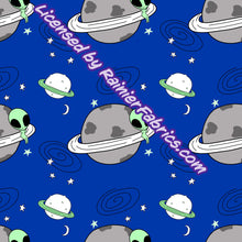 Load image into Gallery viewer, Out of this World Collection in Blue from Nina - 2-5 day turnaround - Order by 1/2 yard; Description of bases below

