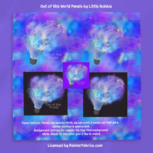 Load image into Gallery viewer, Out of this World with coordinate and panel options by Little Bobbie - 2-5 day turnaround - Order by 1/2 yard; Description of bases below

