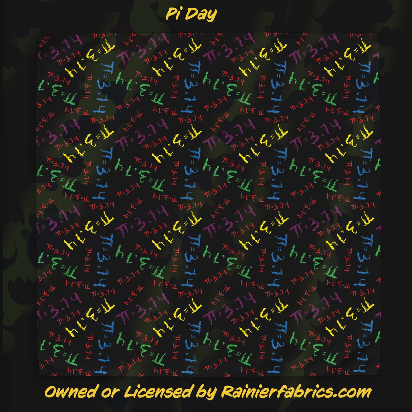 Pi Day - 2-5 day turnaround - Order by 1/2 yard; Description of bases below