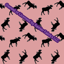 Load image into Gallery viewer, Copy of Aurora Moose Collection in Pink with options and panel - by Nina with options  - Order by half yard - See below for instructions on ordering and base fabrics
