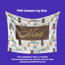 Load image into Gallery viewer, PNW Campers with Options by Nina - Blanket
