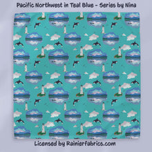 Load image into Gallery viewer, Pacific Northwest Series by Nina - Rainier Fabrics Exclusive!!! - 3-5 day TAT - Order by 1/2 yard; Blankets and towels available too
