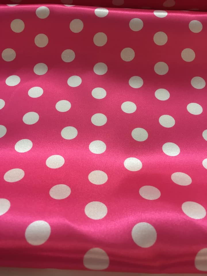 Pink Polka Dots from Nina - Order by half yard -instructions below on base fabrics