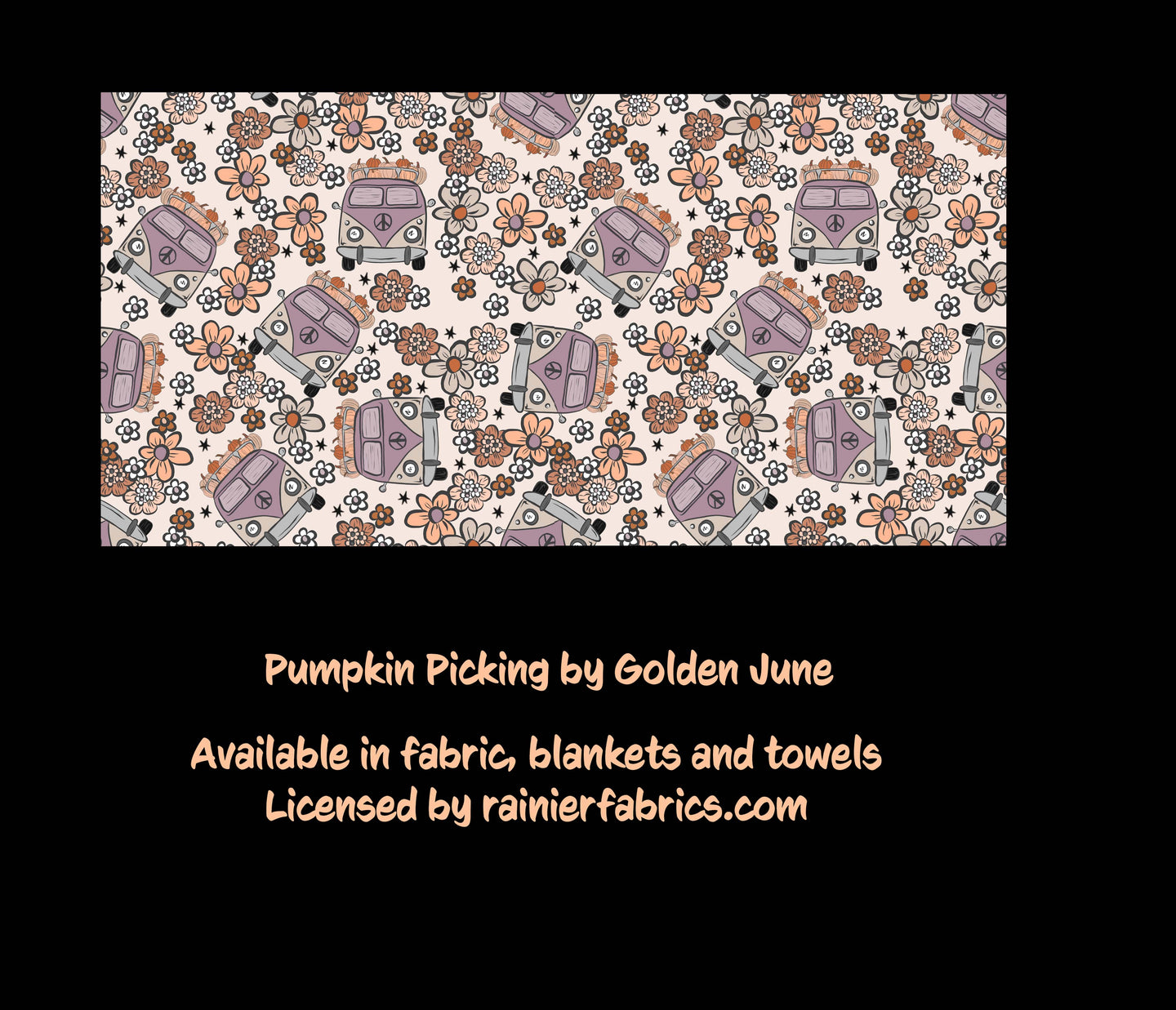 Pumpkin Picking - designed by Golden June - Order by 1/2 yard; Description of bases below
