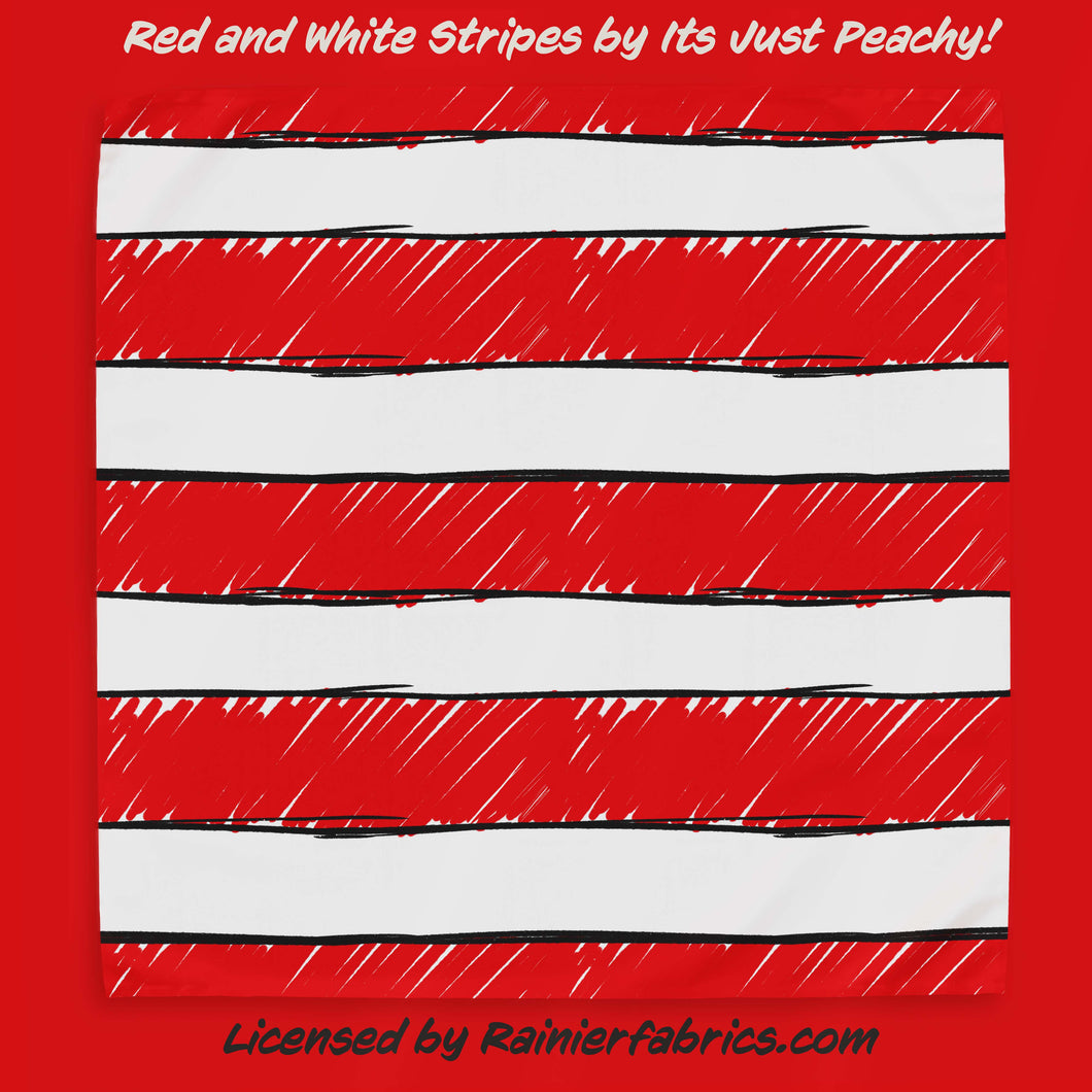 Red and White Stripe by Its Just Peachy! - TAT 2-5 Days (Turn around time) - Order by 1/2 yard; Description of bases below