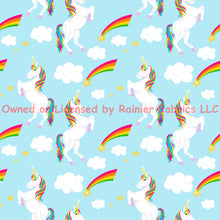 Load image into Gallery viewer, Unicorns by Nina - Fabric sold by Half Yard - See description of Fabric Bases below
