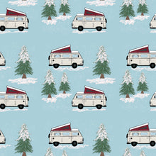 Load image into Gallery viewer, Westy Camper Van Blankets by Nina, made in USA - for Westfalia fans
