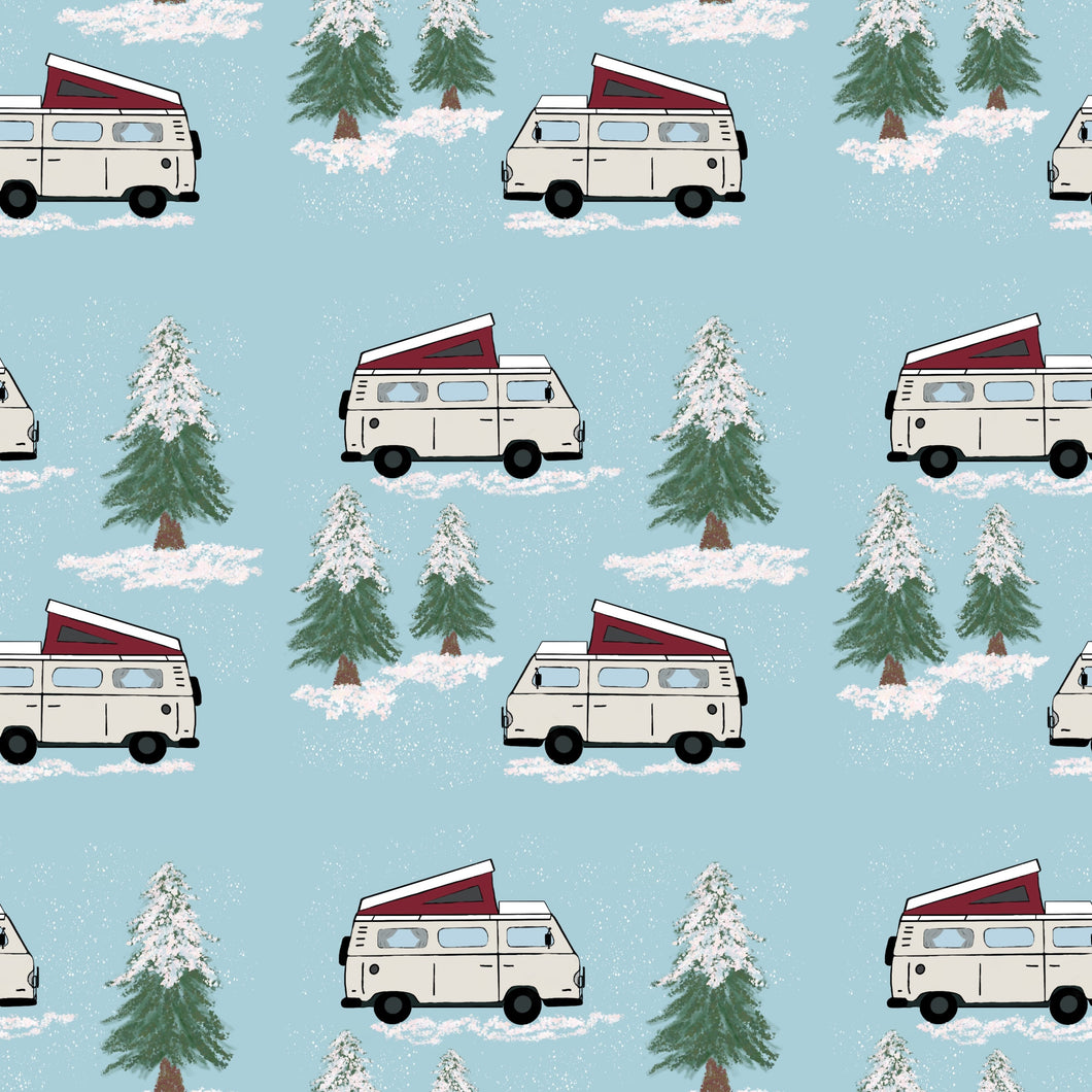 Westy Camper Van Blankets by Nina, made in USA - for Westfalia fans
