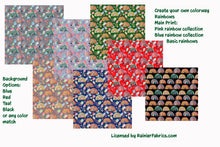 Load image into Gallery viewer, Rainbows - with your own colorway. And build your own panel  - 2-5 day turnaround - Order by 1/2 yard; Description of bases below
