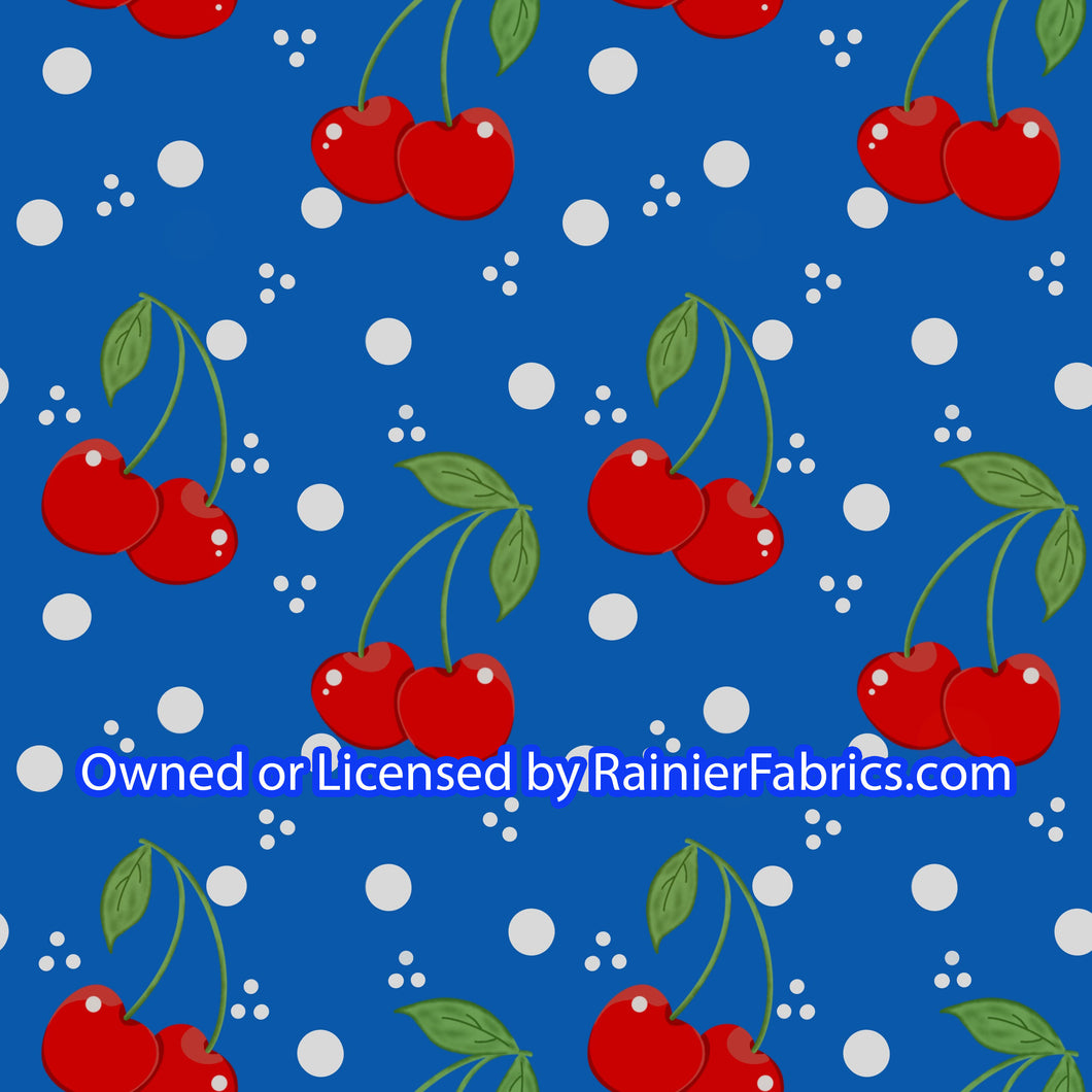 Cherries RWB by Nina - Order by half yard -instructions below on base fabrics