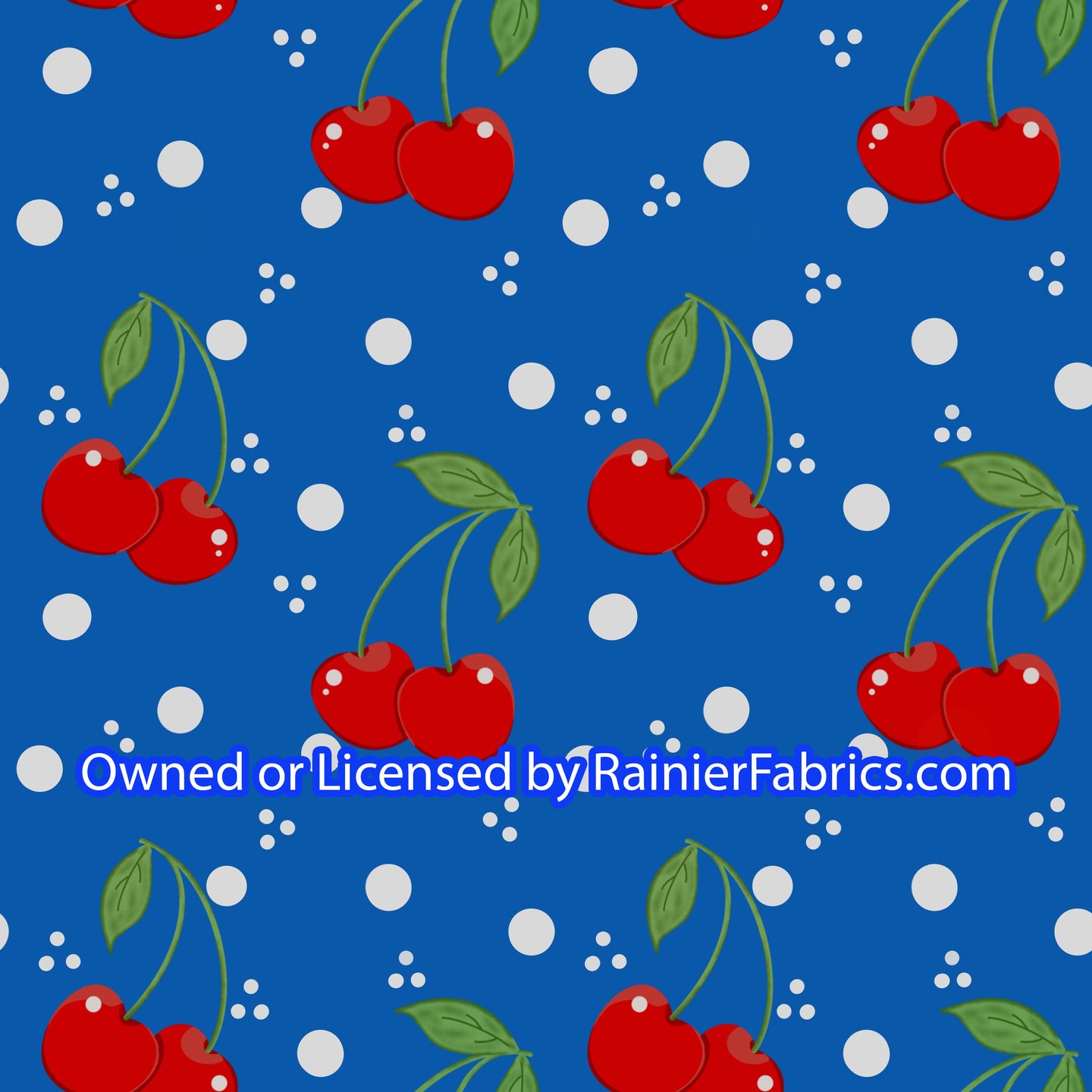 Cherries RWB by Nina - Order by half yard -instructions below on base fabrics