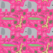 Load image into Gallery viewer, Safari Friends with Color Options from Nina - Order by half yard - See below for instructions on ordering and base fabrics
