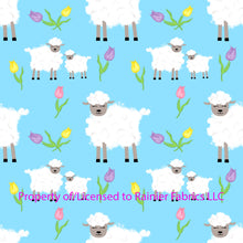 Load image into Gallery viewer, Cutest Little Lambs by Nina - Fabric by the Half Yard - Description of bases below
