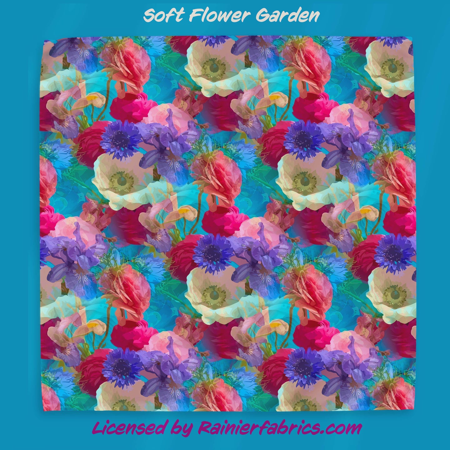Soft Garden - 2-5 day TAT - Order by 1/2 yard; Blankets and towels available too