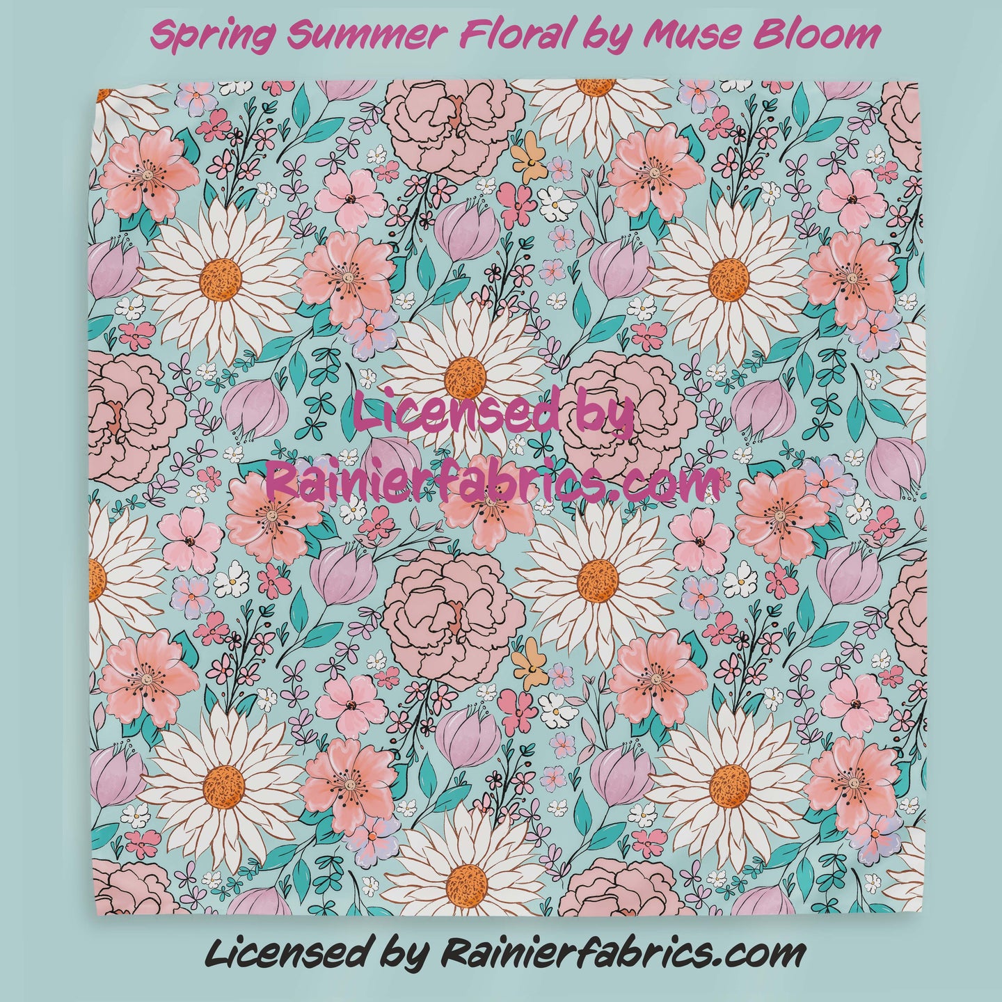 Muse Blooms Spring Summer Floral - 2-5 business days to ship - Order by 1/2 yard