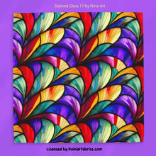 Load image into Gallery viewer, Stained Glass Floral collection by Nina Art from Italy - 2-5 business days to ship - Order by 1/2 yard
