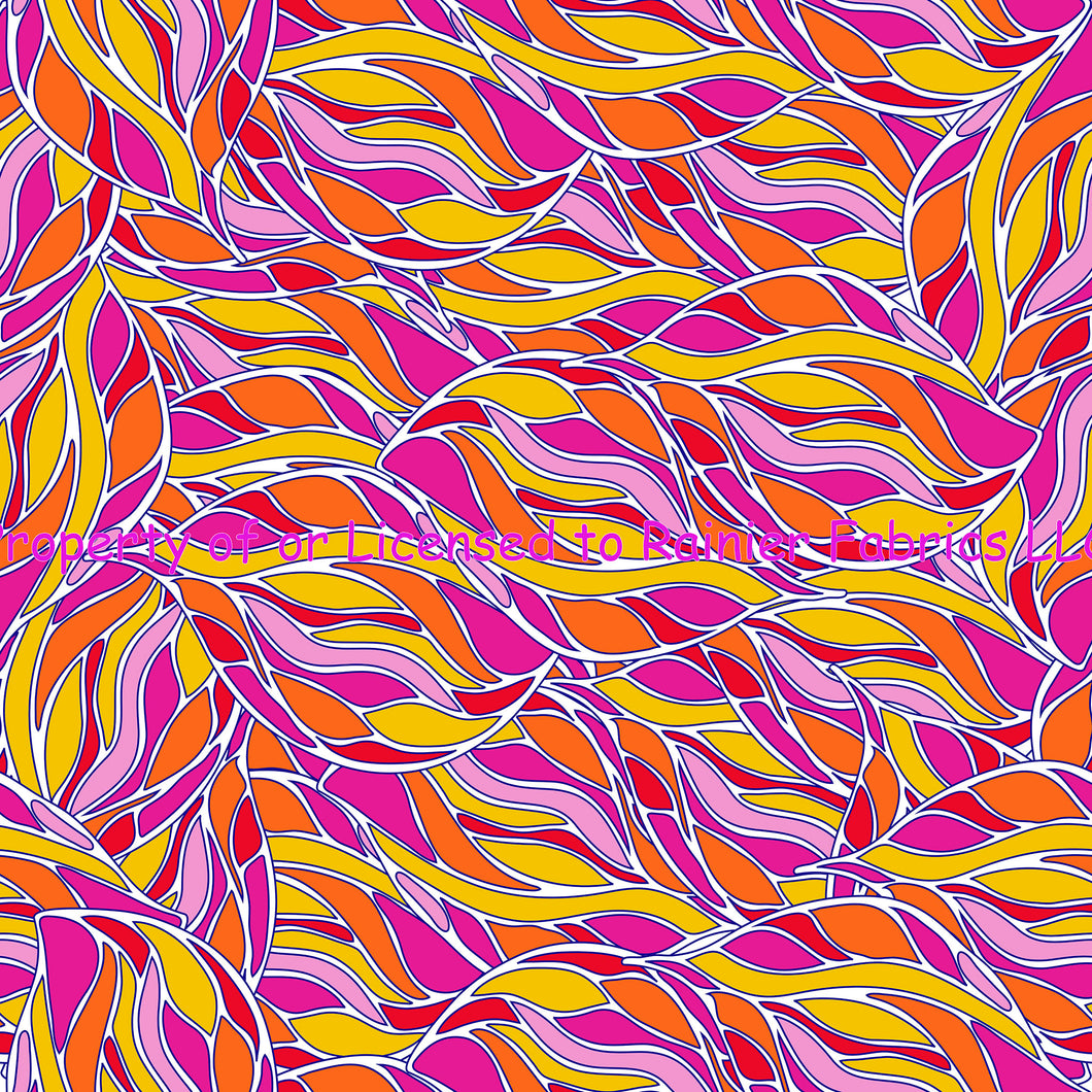 Summer Waves and solids  - Order by half yard - See below for instructions on ordering and base fabrics