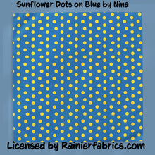 Load image into Gallery viewer, Sunflowers for Ukraine by Nina - 2-5 day turnaround - Order by 1/2 yard; Description of bases below
