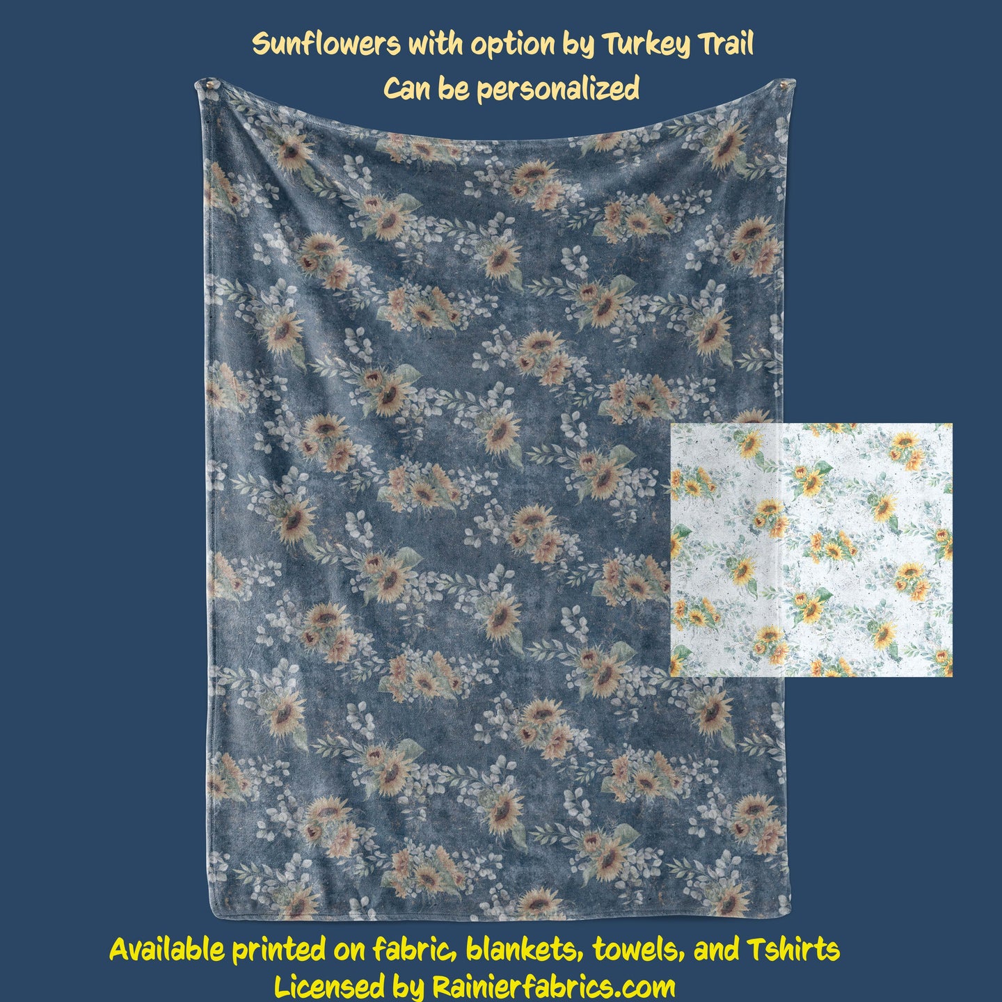 Sunflowers by Turkey Trail - Blanket