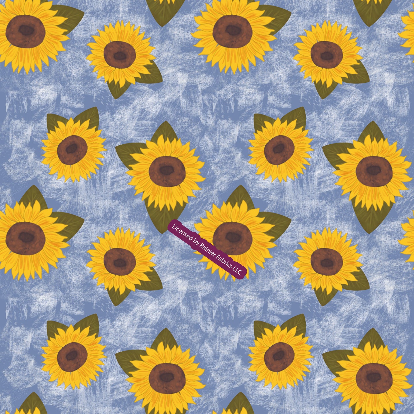 Sunflowers by Artist NinaOrder by half yard - See below for instructions on ordering and base fabrics