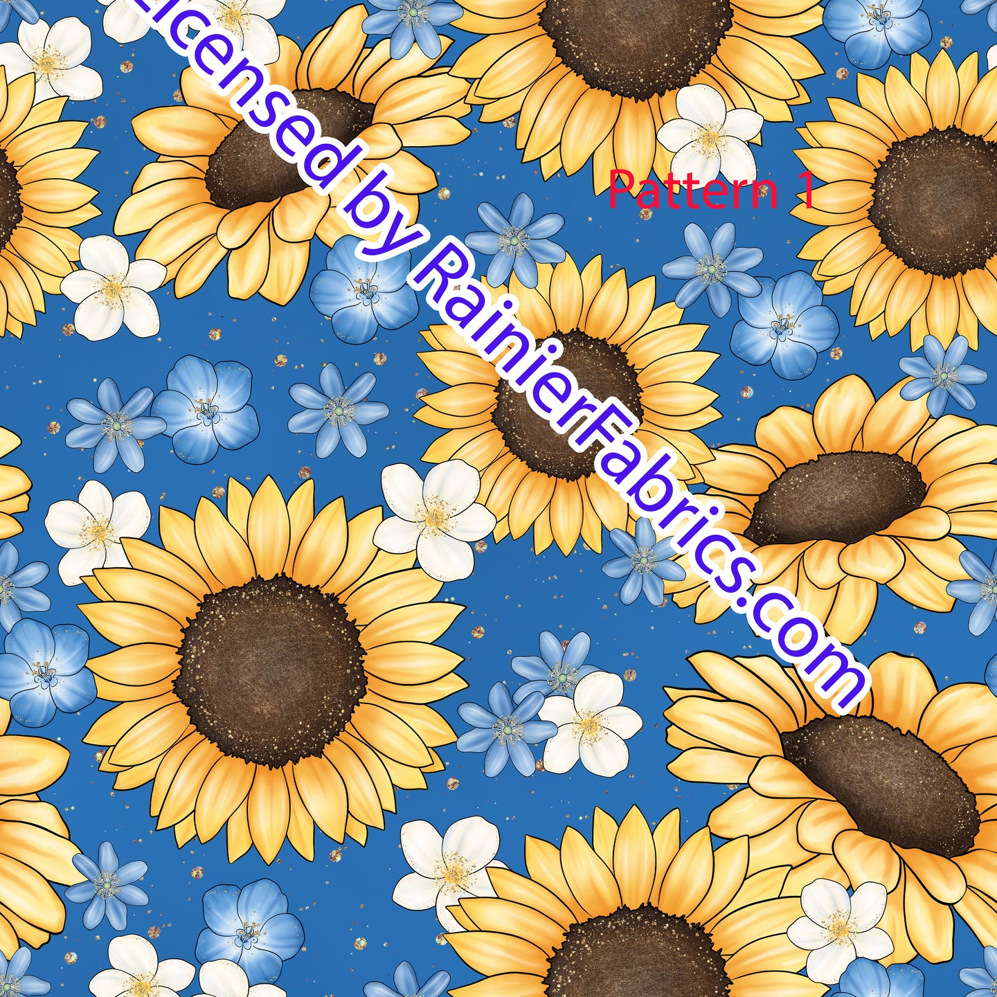 Bees, Sunflowers and Happiness with lots of options - Order by half yard -instructions below on base fabrics