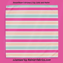 Load image into Gallery viewer, Stripes Collection - part of Valentines Day Collection from Cate and Rainn - TAT 2-5 Days (Turn around time) - Order by 1/2 yard; Description of bases below
