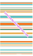 Load image into Gallery viewer, Sarah&#39;s Aqua Tangerine Stripe Collection - Order by half yard -instructions below on base fabrics
