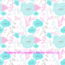 Load image into Gallery viewer, Roses by Seattle Artist Nina - Variations! Order by half yard - See below for instructions on ordering and base fabrics

