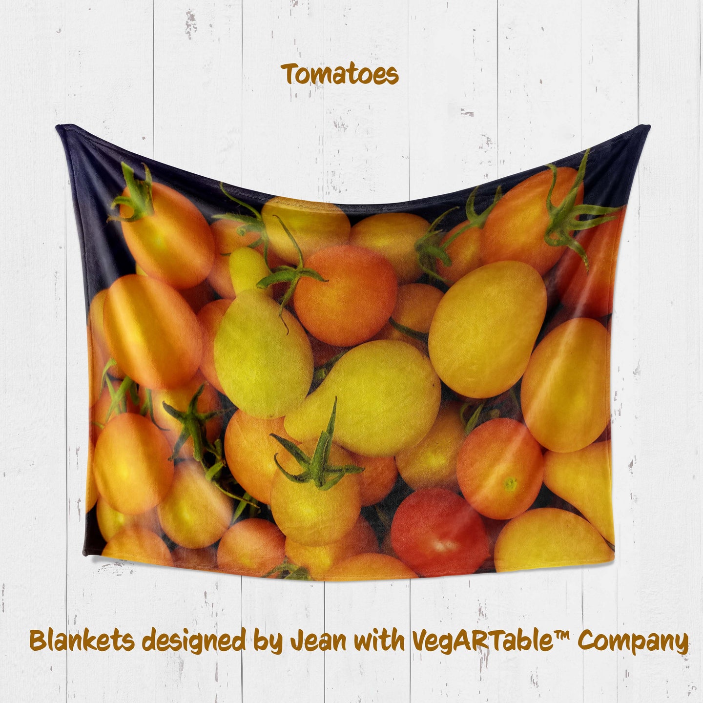 Tomato Blanket designed by Jean with VegARTable™ Company