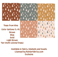 Load image into Gallery viewer, Boho-Chic Collection ~ Trees - from Nina  - 2-5 day turnaround - Order by 1/2 yard; Description of bases below
