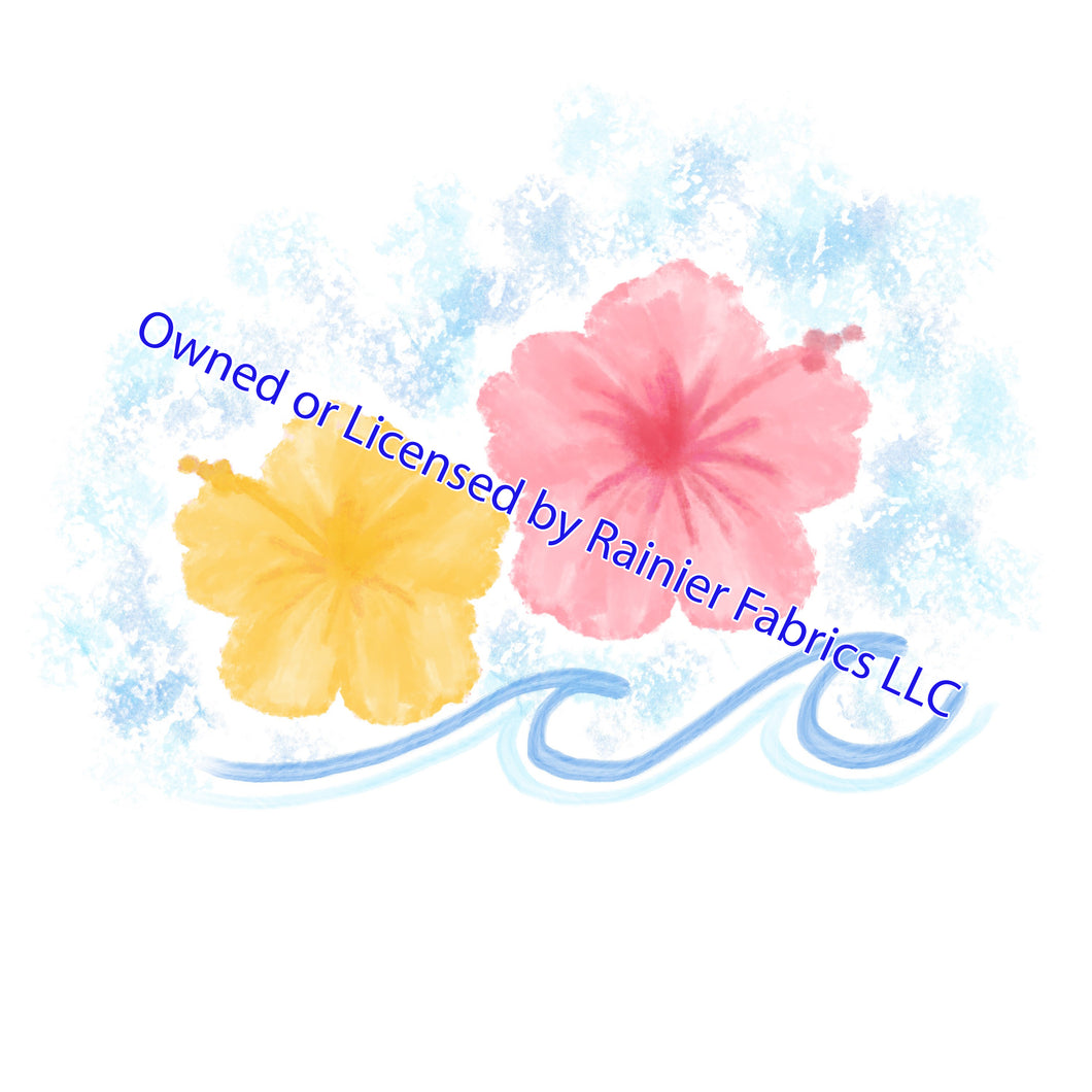 Tropical Collection by Olympia WA Artist Nina - Variations! Order by half yard - See below for instructions on ordering and base fabrics