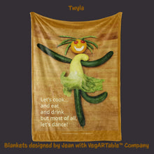 Load image into Gallery viewer, Twyla Blanket designed by Jean with VegARTable™ Company
