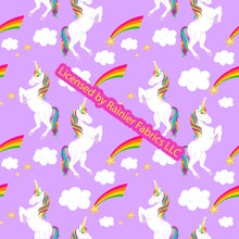Load image into Gallery viewer, Unicorn Collection Hand Painted by Nina with options and panel - by Nina - Order by half yard - See below for instructions on ordering and base fabrics
