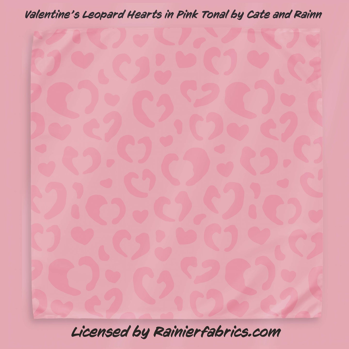 Leopard Hearts Collection - part of Valentines Day Collection from Cate and Rainn - TAT 2-5 Days (Turn around time) - Order by 1/2 yard; Description of bases below