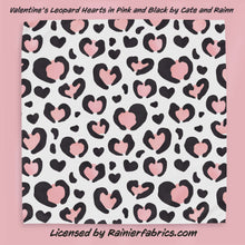 Load image into Gallery viewer, Leopard Hearts Collection - part of Valentines Day Collection from Cate and Rainn - TAT 2-5 Days (Turn around time) - Order by 1/2 yard; Description of bases below
