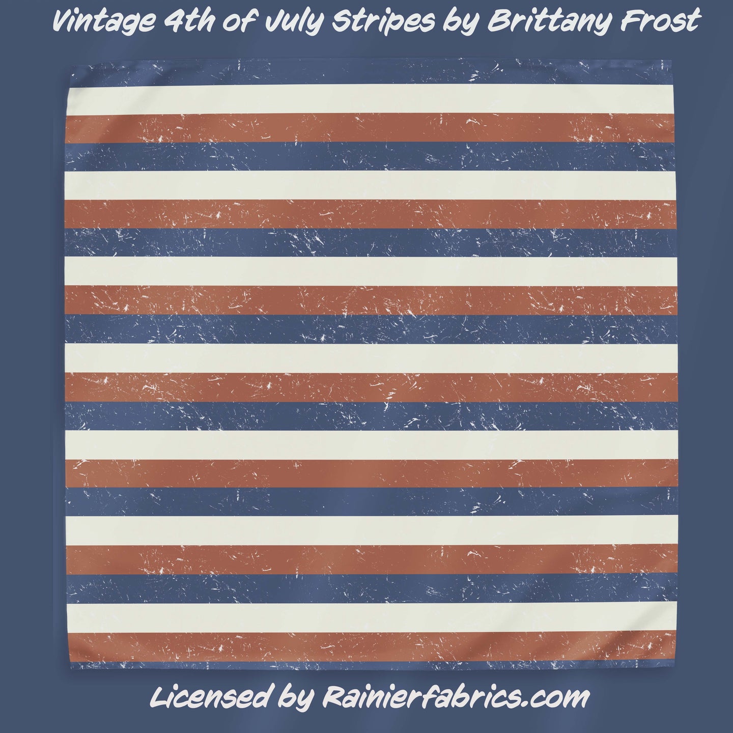 Vintage 4th of July Stripes by Brittany Frost - 2-5 day TAT - Order by 1/2 yard; Blankets and towels available too
