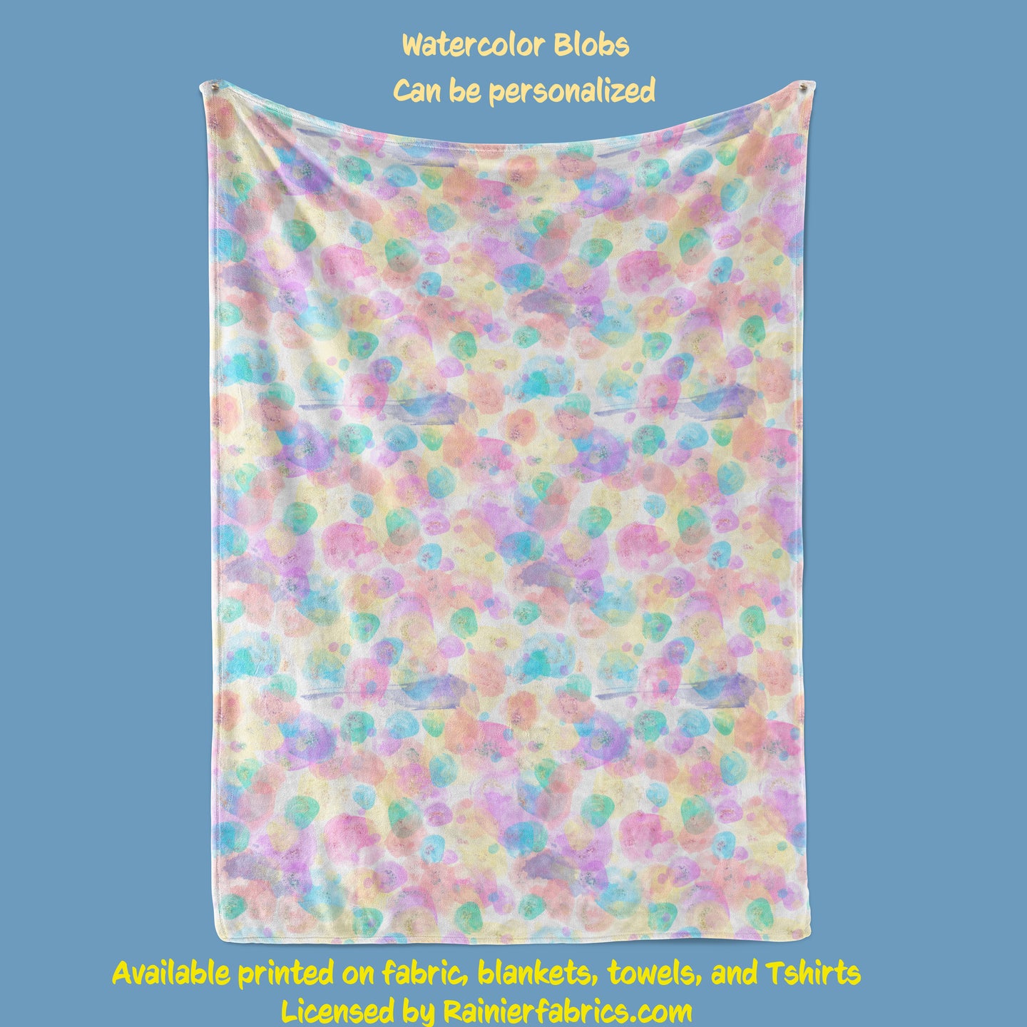 Watercolor Blobs - Blanket