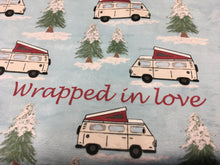 Load image into Gallery viewer, Westy Camper Van Blankets by Nina, made in USA - for Westfalia fans
