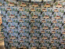 Load image into Gallery viewer, Westy Camper Van Blankets by Nina, made in USA - for Westfalia fans
